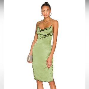 NEW WITH TAGS- Superdown Green Slip Dress